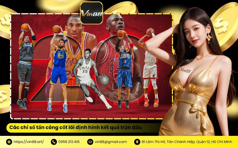 Các chỉ số tấn công cốt lõi định hình kết quả trận đấu