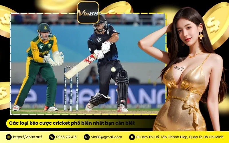 Các loại kèo cược cricket phổ biến nhất bạn cần biết