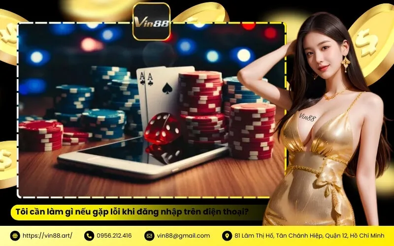 Tôi cần làm gì nếu gặp lỗi khi đăng nhập trên điện thoại Vin88